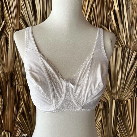 Vintage White Lace Bra 34C Playtex‎ Secrets 1980's - Picture 2 of 4